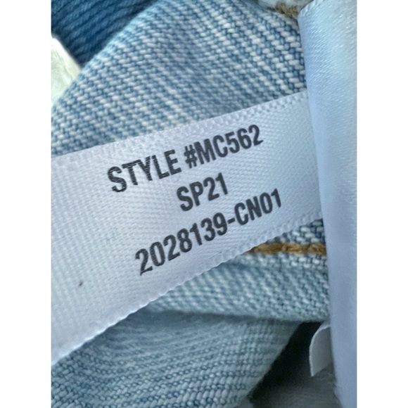 NWT Madewell Classic Straight Full-Length Jeans in Fitzgerald Wash Size 33 - Picture 7 of 9